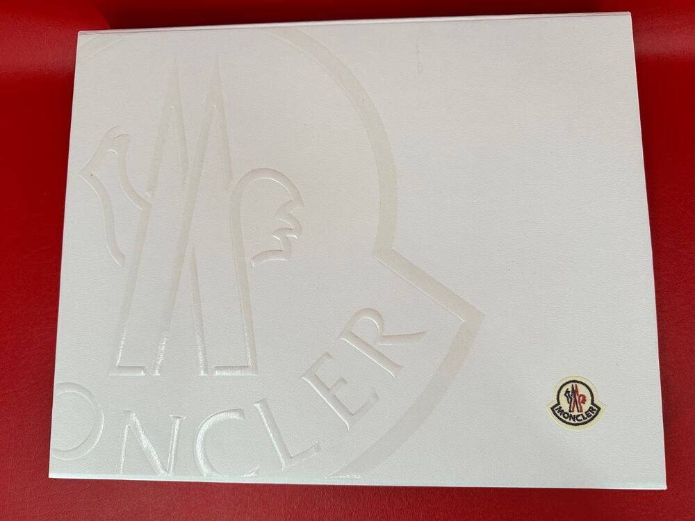 Moncler Empty Gift Box, Stickers and Tissue Brand New 16 1/2 x 13 1/4 x 2 1/4